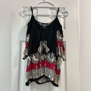 Short sleeve off the shoulder shirt